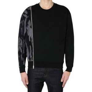 Alexander McQueen McQ Oversized Sweatshirt Jumper Camouflage Zipper Sz‎ L NWT